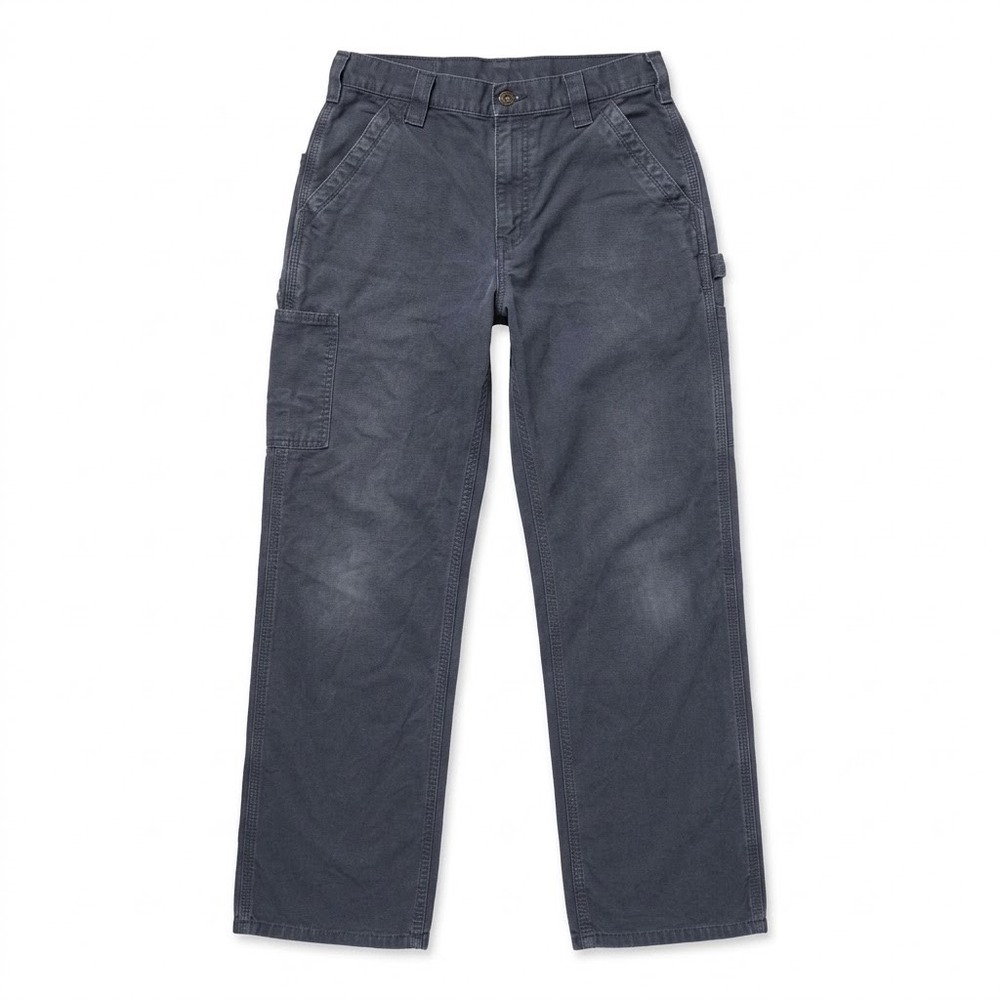 Carhartt B151 NVY Canvas Carpenter Work Pants Mens 33x30 Loose Original Fit Navy